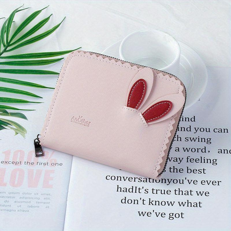Double Card Slot PU Leather Organ Card Slot Anti-theft Storage Bag