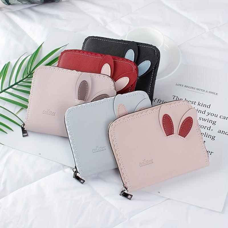 Double Card Slot PU Leather Organ Card Slot Anti-theft Storage Bag