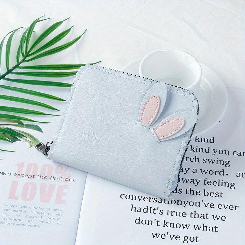 Double Card Slot PU Leather Organ Card Slot Anti-theft Storage Bag