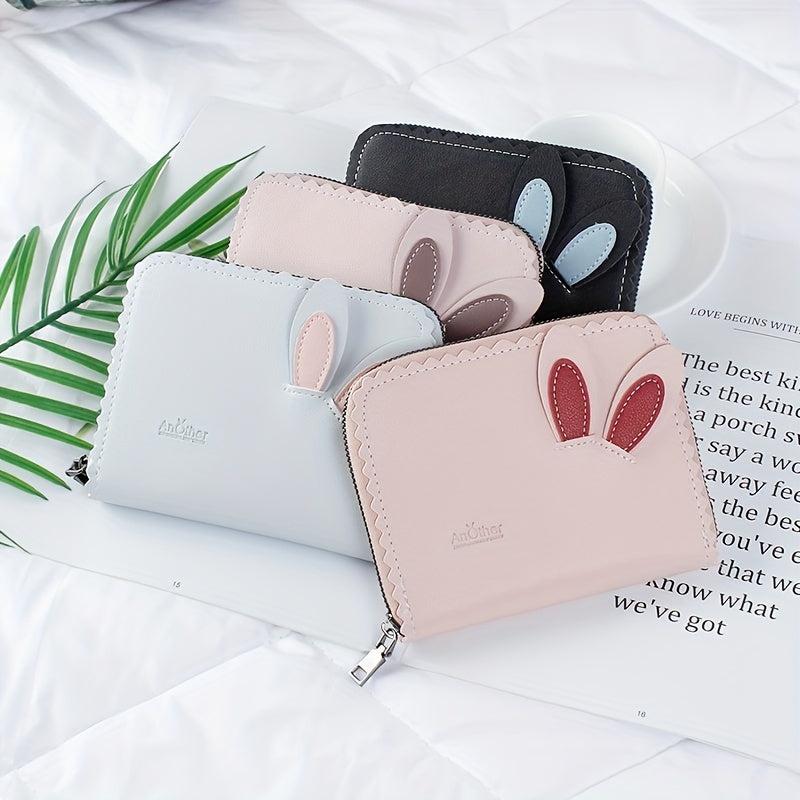 Double Card Slot PU Leather Organ Card Slot Anti-theft Storage Bag