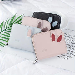 Double Card Slot PU Leather Organ Card Slot Anti-theft Storage Bag