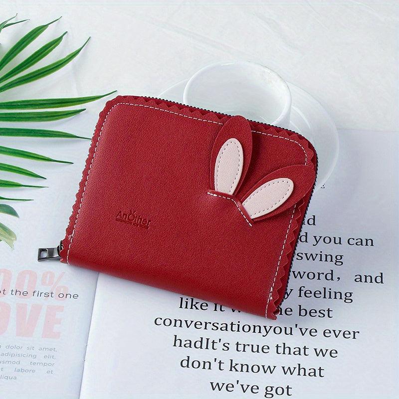 Double Card Slot PU Leather Organ Card Slot Anti-theft Storage Bag