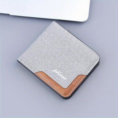 Men's Canvas Wallet with 9 Card Slots & 2 ID Holders