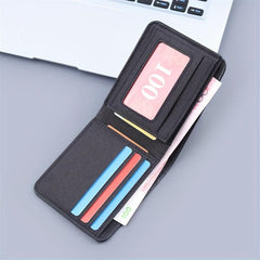 Men's Canvas Wallet with 9 Card Slots & 2 ID Holders
