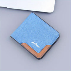 Men's Canvas Wallet with 9 Card Slots & 2 ID Holders