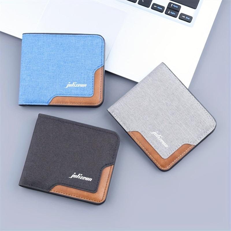 Men's Canvas Wallet with 9 Card Slots & 2 ID Holders
