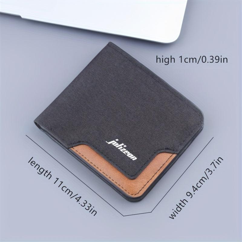 Men's Canvas Wallet with 9 Card Slots & 2 ID Holders