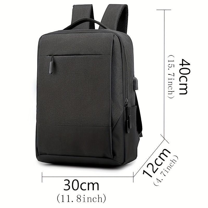 Men Business Travel Backpack School Waterproof USB Laptop Backpack