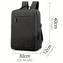 Men Business Travel Backpack School Waterproof USB Laptop Backpack