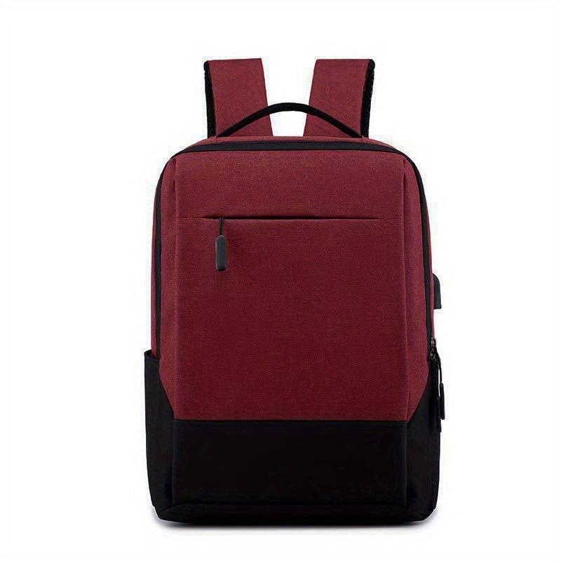 Men Business Travel Backpack School Waterproof USB Laptop Backpack
