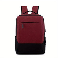 Men Business Travel Backpack School Waterproof USB Laptop Backpack