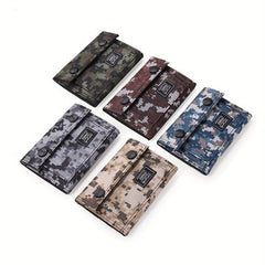 Men's Casual Camo Bifold Wallet Money Clip
