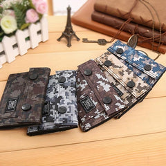 Men's Casual Camo Bifold Wallet Money Clip