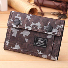 Men's Casual Camo Bifold Wallet Money Clip
