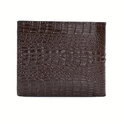 Men's Crocodile Pattern Short Wallet