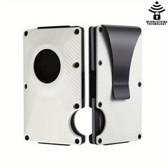 Aluminium Credit Card Holder RFID Blocking Slim Anti Protect Metal Card Holder