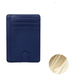 RFID Card Sleeve Portable Pu Leather Credit Card Bag