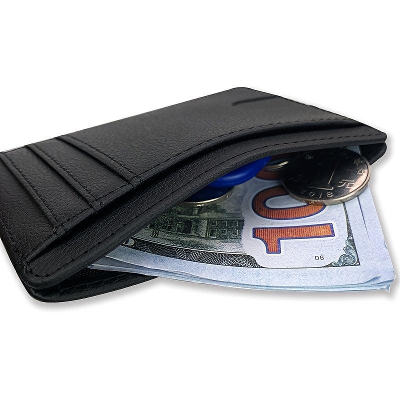 RFID Card Sleeve Portable Pu Leather Credit Card Bag