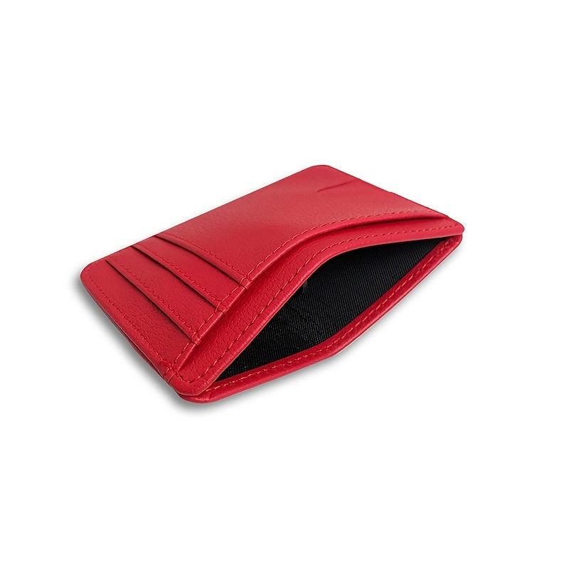 RFID Card Sleeve Portable Pu Leather Credit Card Bag