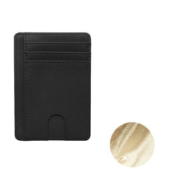 RFID Card Sleeve Portable Pu Leather Credit Card Bag