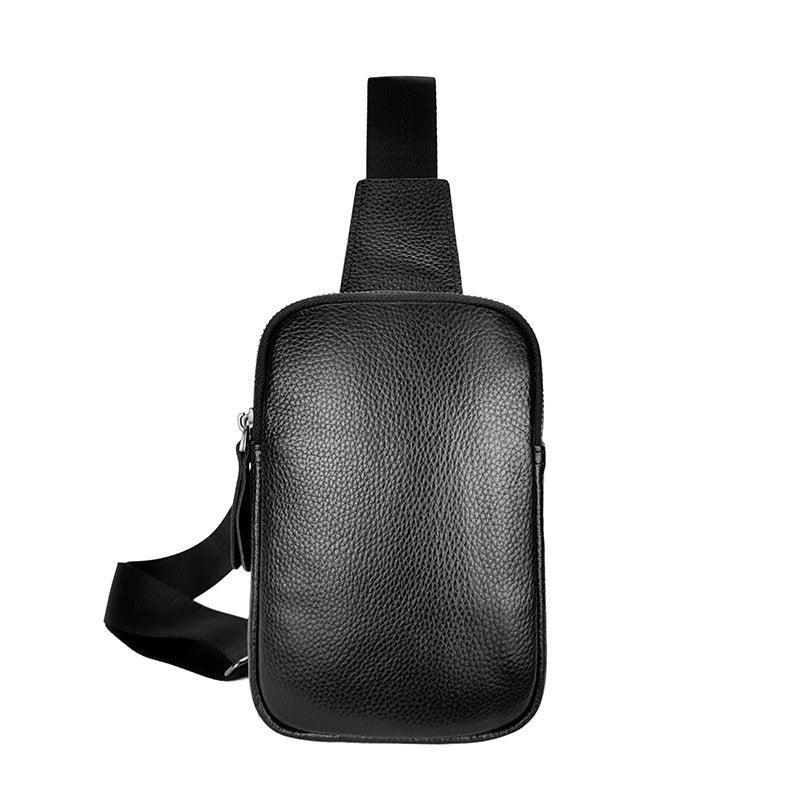Mini Leather Chest Bag Small Sling Shoulder Front Phone Bag