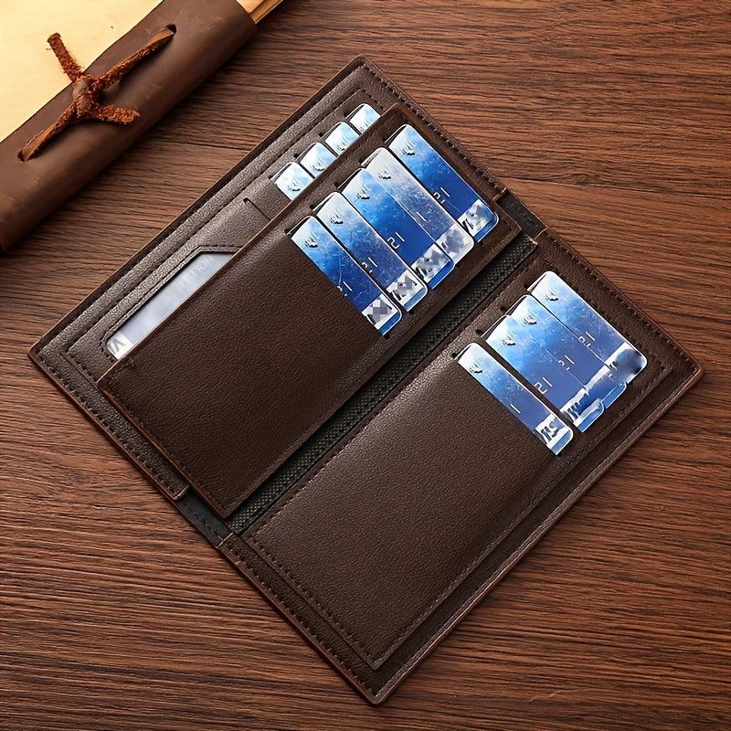Long Men's Braided Money Clip Wallet