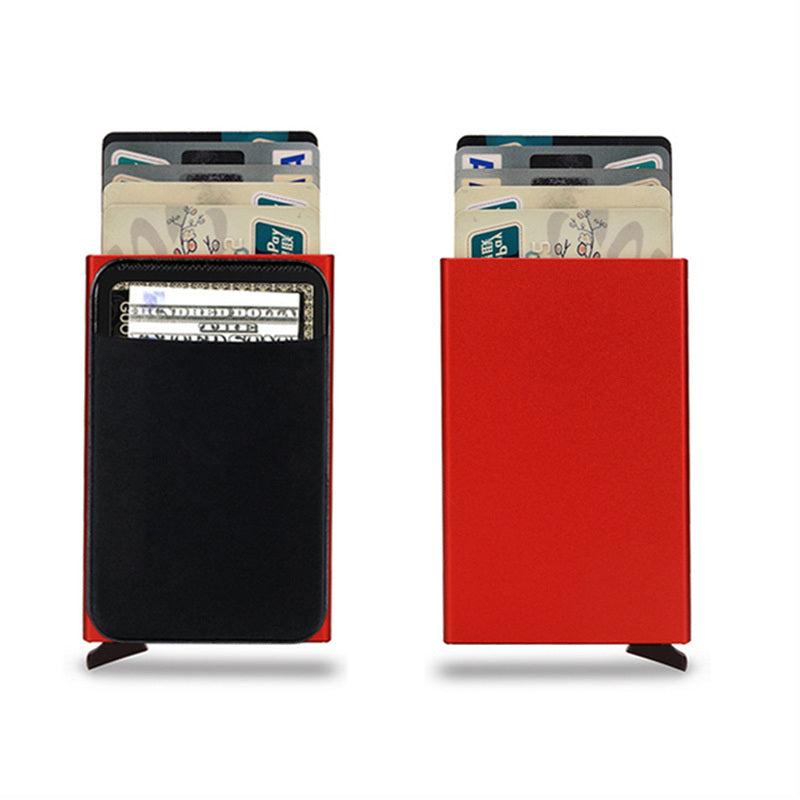 Men's Casual Metal Thin Automatic Card Holder