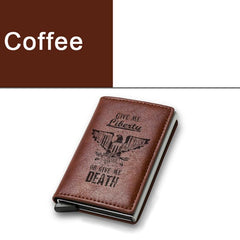 Men's Vintage RFID Blocking Engraved Wallet