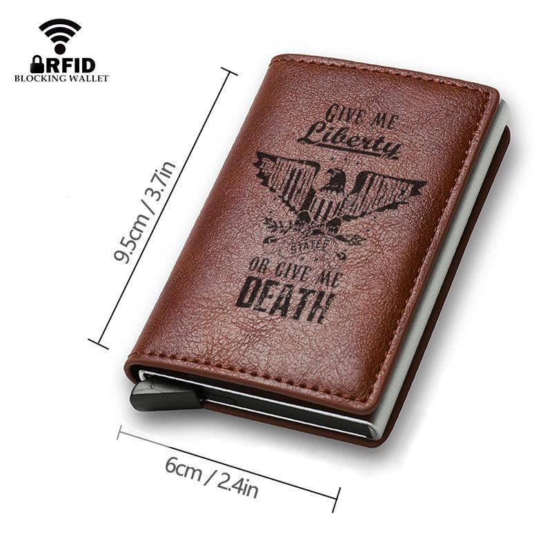 Men's Vintage RFID Blocking Engraved Wallet