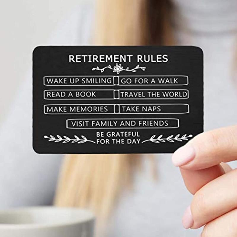 Men's Retirement Appreciation Gift Wallet Insert Card