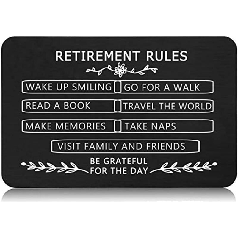 Men's Retirement Appreciation Gift Wallet Insert Card