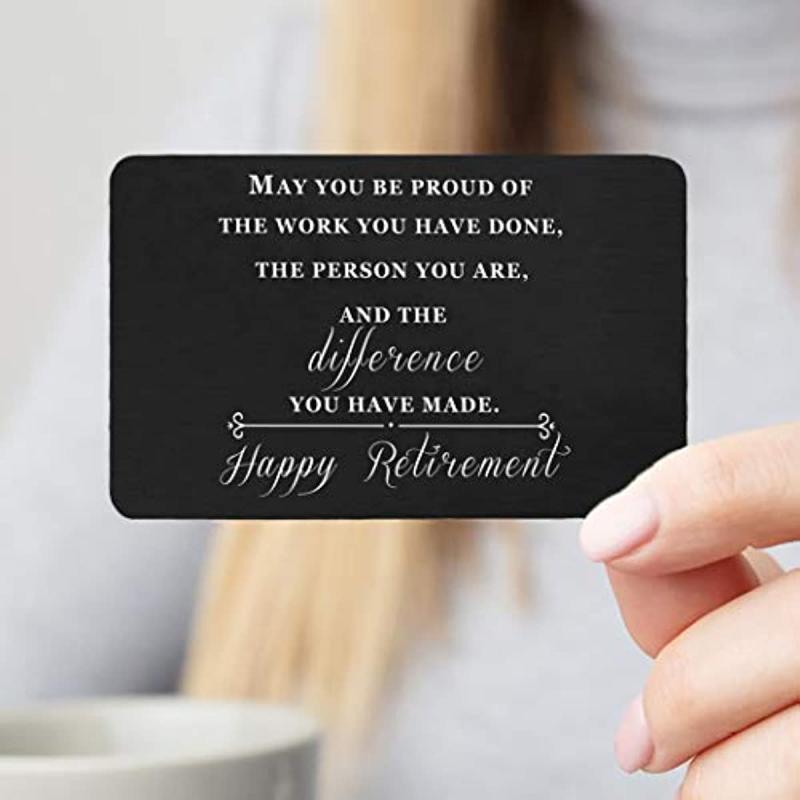 Men's Retirement Appreciation Gift Wallet Insert Card