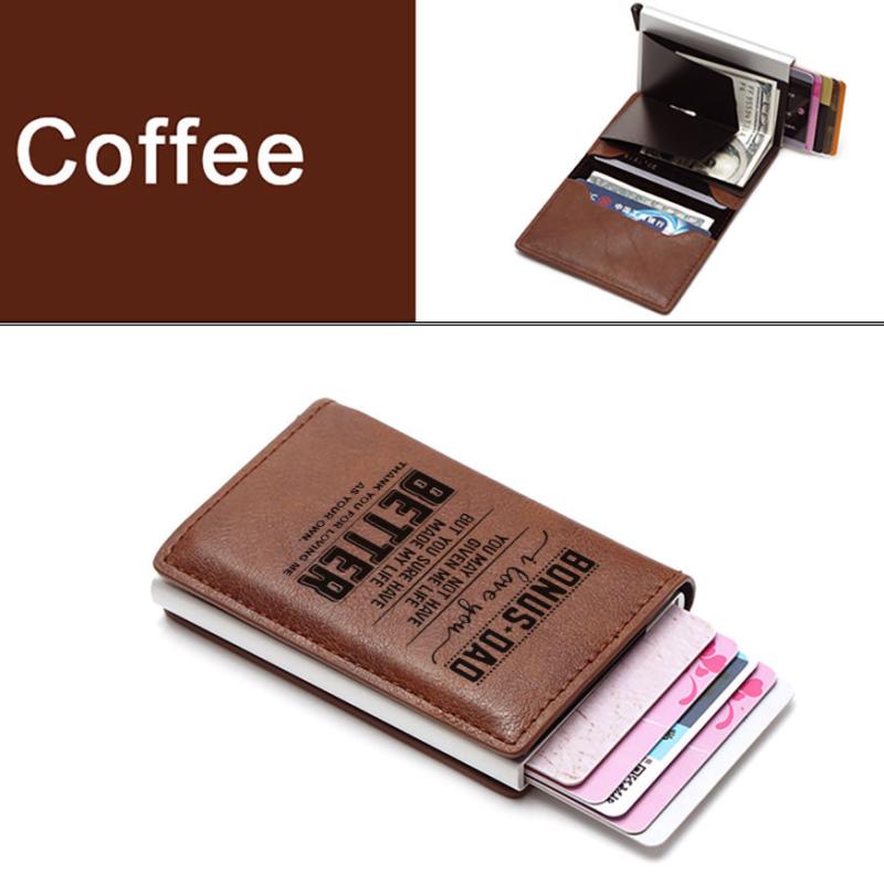 Men's Vintage Casual RFID Blocking Card Holder Money Clip