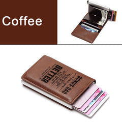 Men's Vintage Casual RFID Blocking Card Holder Money Clip