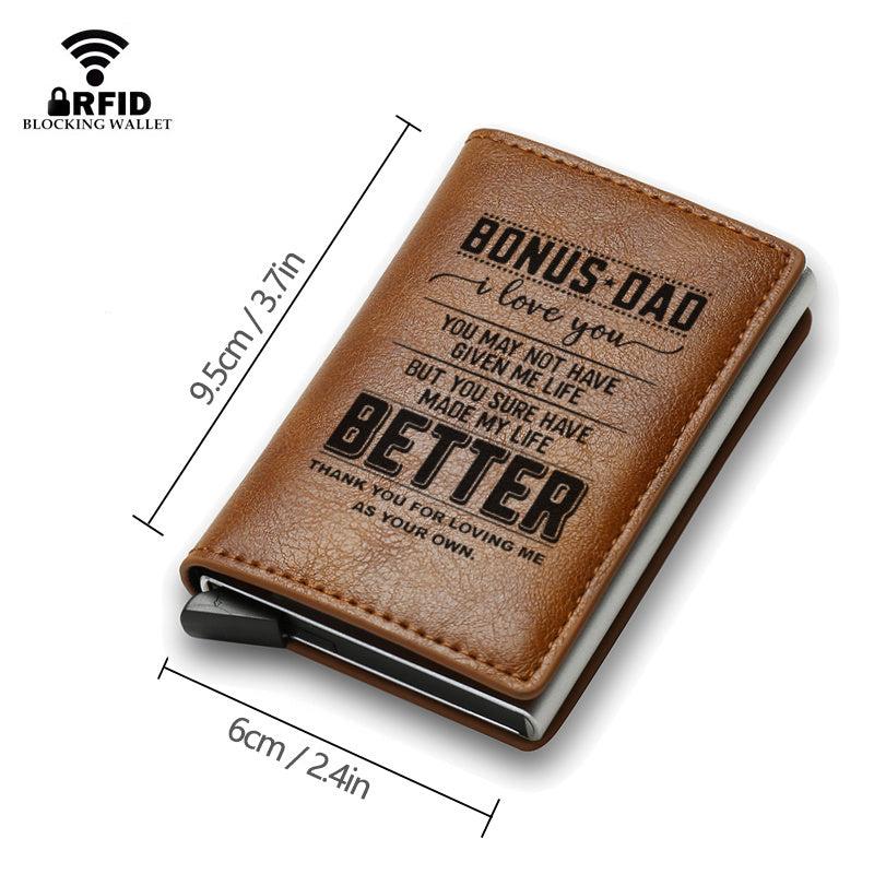 Men's Vintage Casual RFID Blocking Card Holder Money Clip