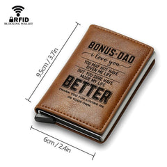 Men's Vintage Casual RFID Blocking Card Holder Money Clip