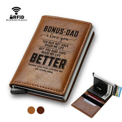 Men's Vintage Casual RFID Blocking Card Holder Money Clip