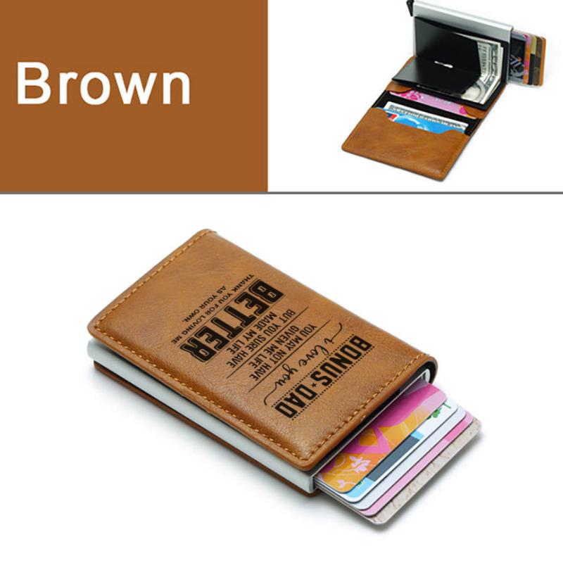 Men's Vintage Casual RFID Blocking Card Holder Money Clip