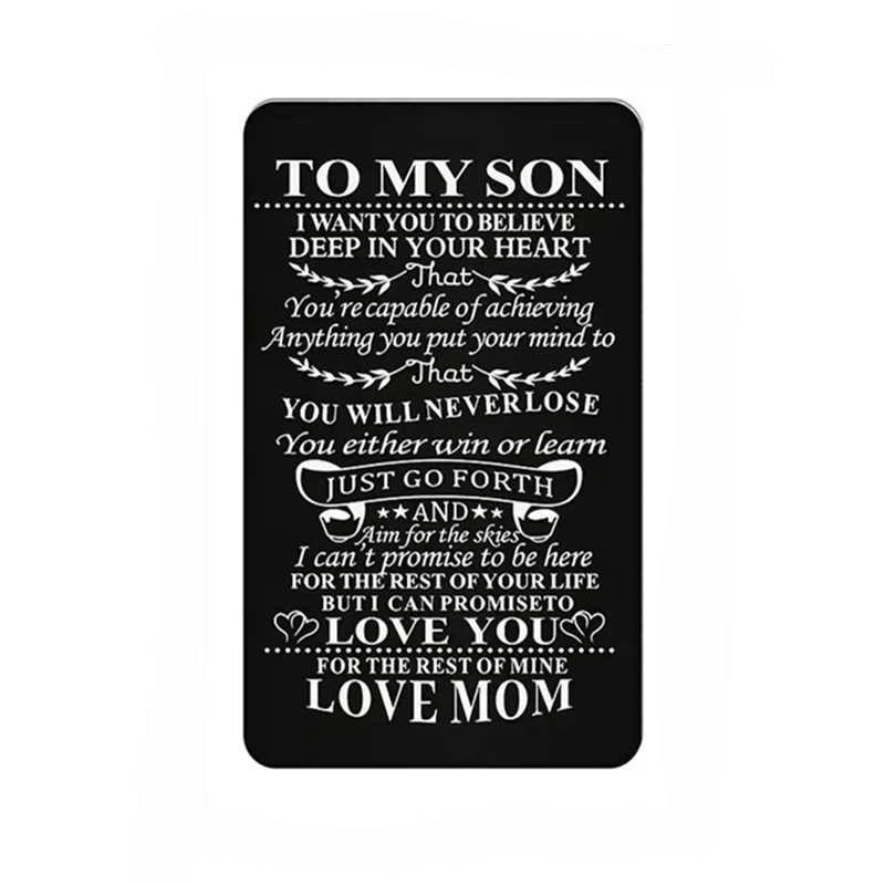 Alloy Card Postcard Love Family Christmas Gift Kids