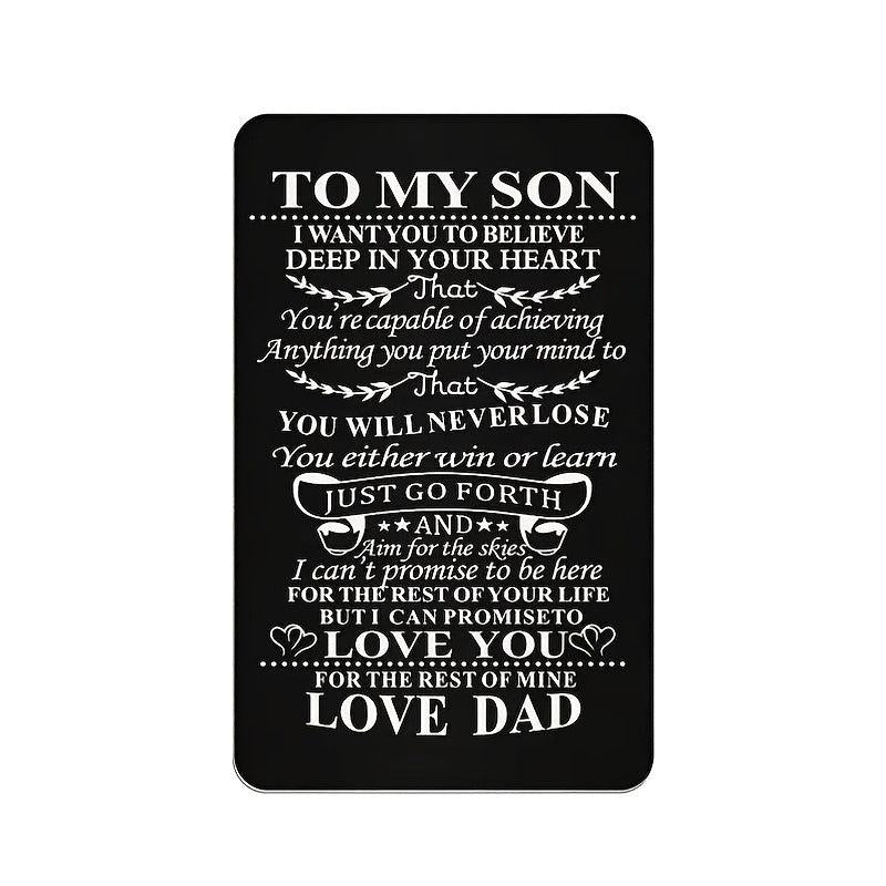 Alloy Card Postcard Love Family Christmas Gift Kids