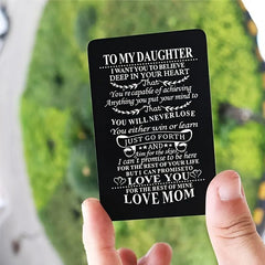 Alloy Card Postcard Love Family Christmas Gift Kids