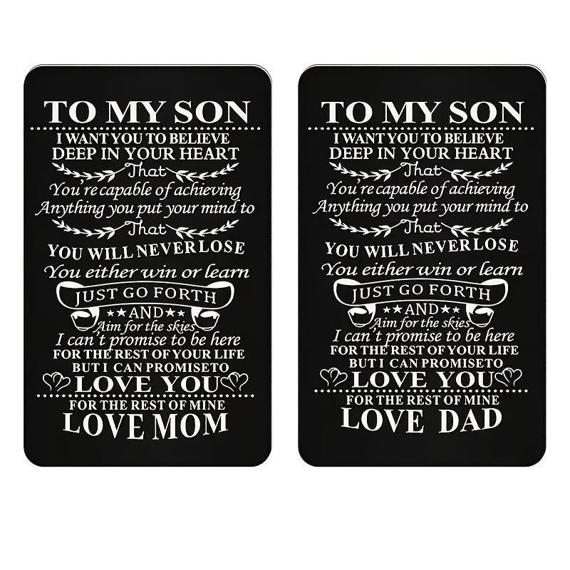 Alloy Card Postcard Love Family Christmas Gift Kids