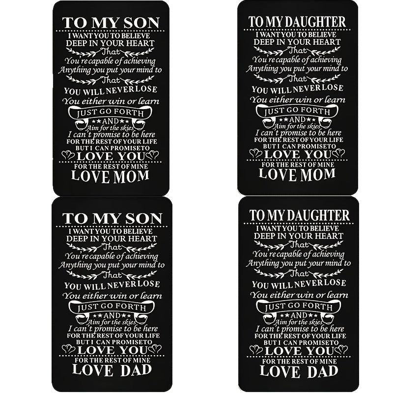 Alloy Card Postcard Love Family Christmas Gift Kids