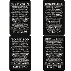 Alloy Card Postcard Love Family Christmas Gift Kids