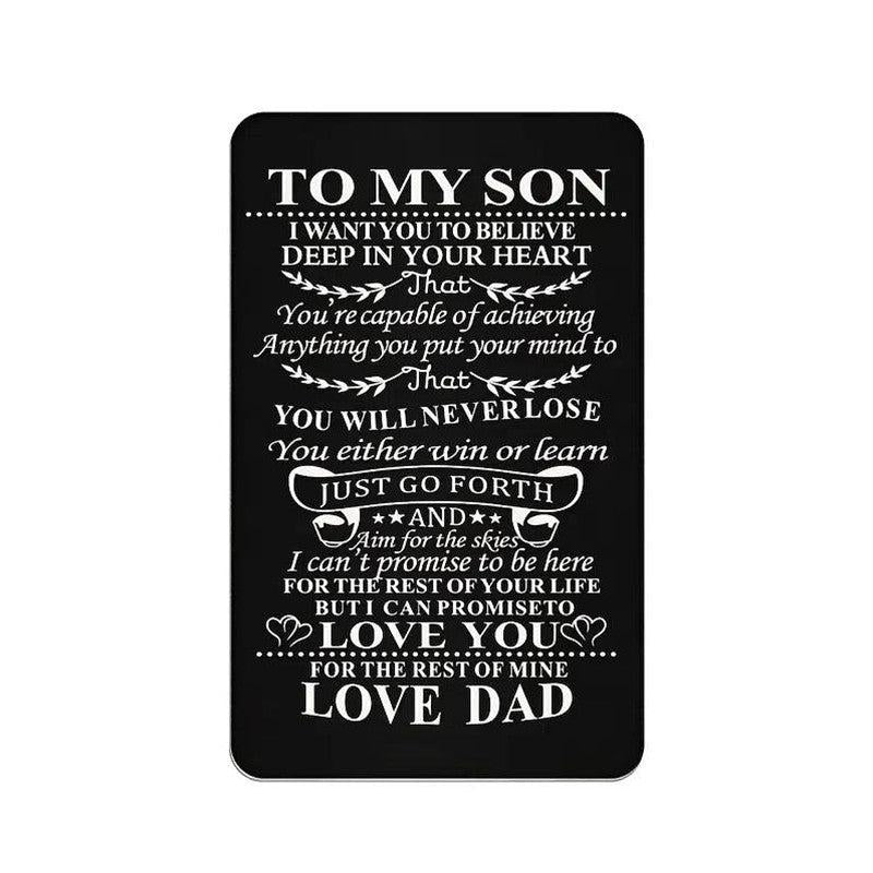 Alloy Card Postcard Love Family Christmas Gift Kids