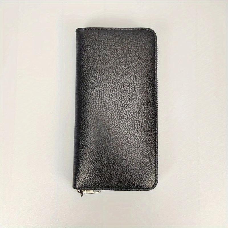 Men's Long Zipper Wallet Large Capacity Clutch Mobile Phone Bag