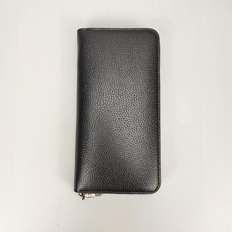 Men's Long Zipper Wallet Large Capacity Clutch Mobile Phone Bag