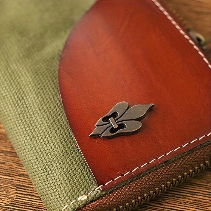 Men's Leather Zipper Wallet Purse Card Bag Coin Purse
