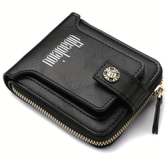 Men's Vintage Buckle Wallet Short Zipper Coin Purse