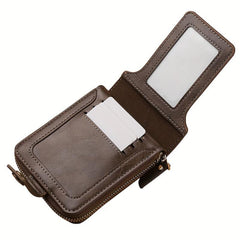 Men's Vintage Buckle Wallet Short Zipper Coin Purse